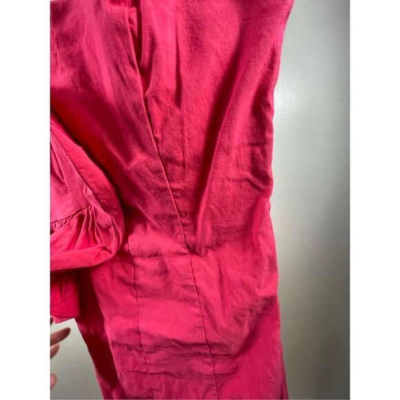 Anthropologie NWOT Pink Column One Shoulder Linen Dress Size XXS - Picture 6 of 12